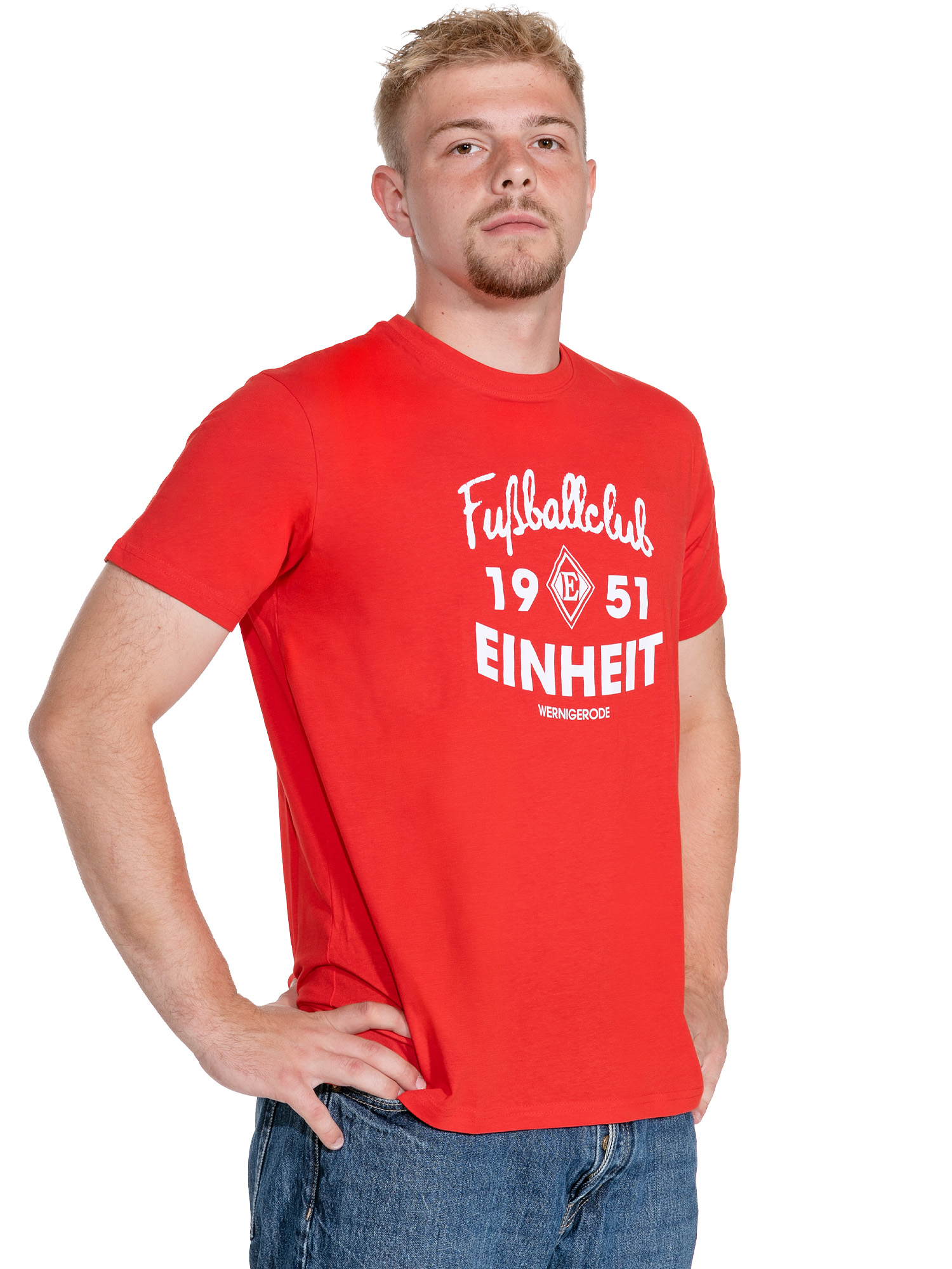 FC Einheit Wernigerode Fanshirt „Fußballclub 1951“ – Rot