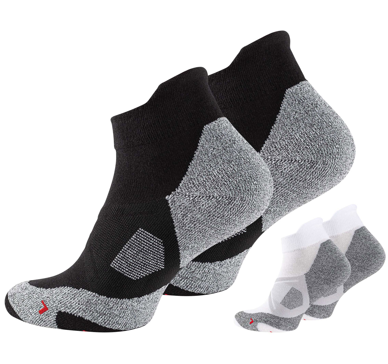 sneaker-socken-sport-schwarz-weiss-stark-soul-2145_schwarz-weiss Sport socks short - functional socks, 2 pairs