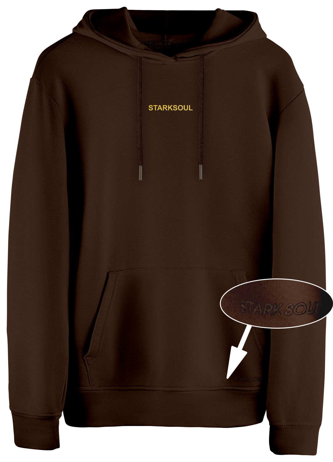 Hoodie Embossed - Kapuzen-Sweater |  Innen angeraut  270 gsm