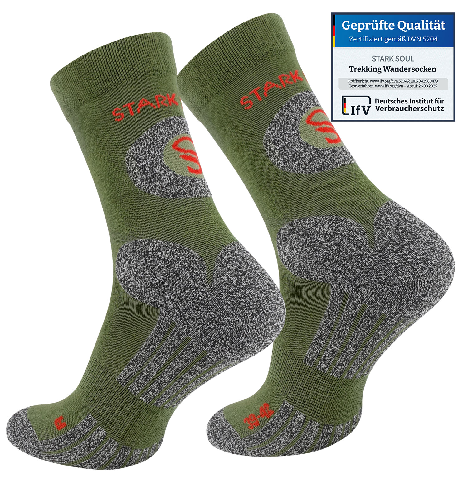 2 Paar STARK SOUL® Unisex Trekking Outdoor Socken 2 Paar STARK SOUL® Unisex Trekking Outdoor Socken