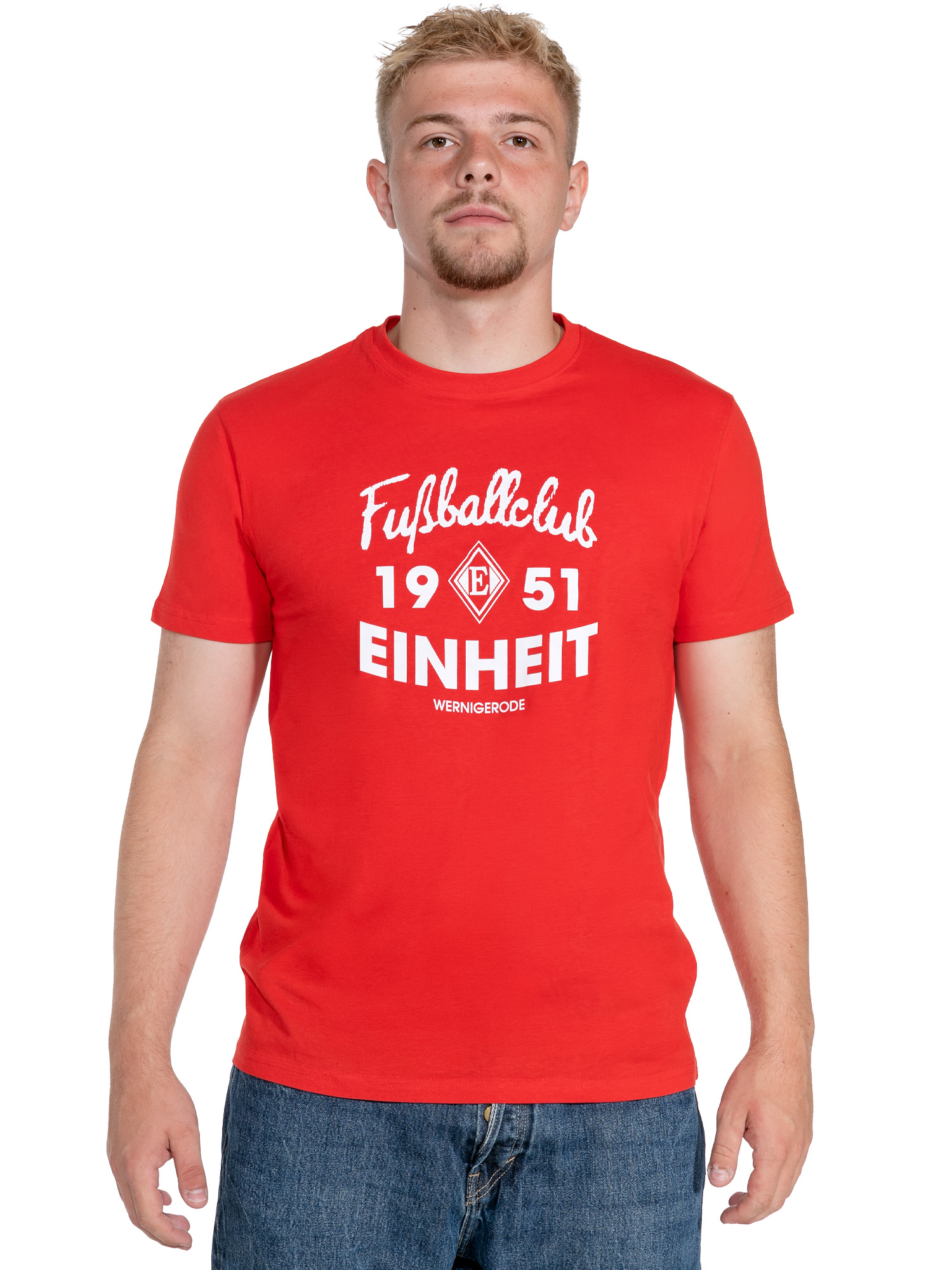 FC Einheit Wernigerode Fanshirt „Fußballclub 1951“ – Rot