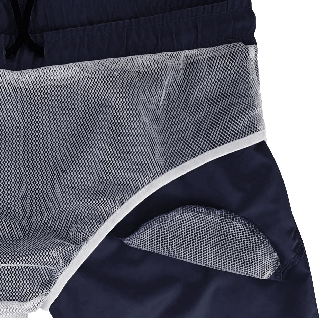Badeshort Herren, marineblau