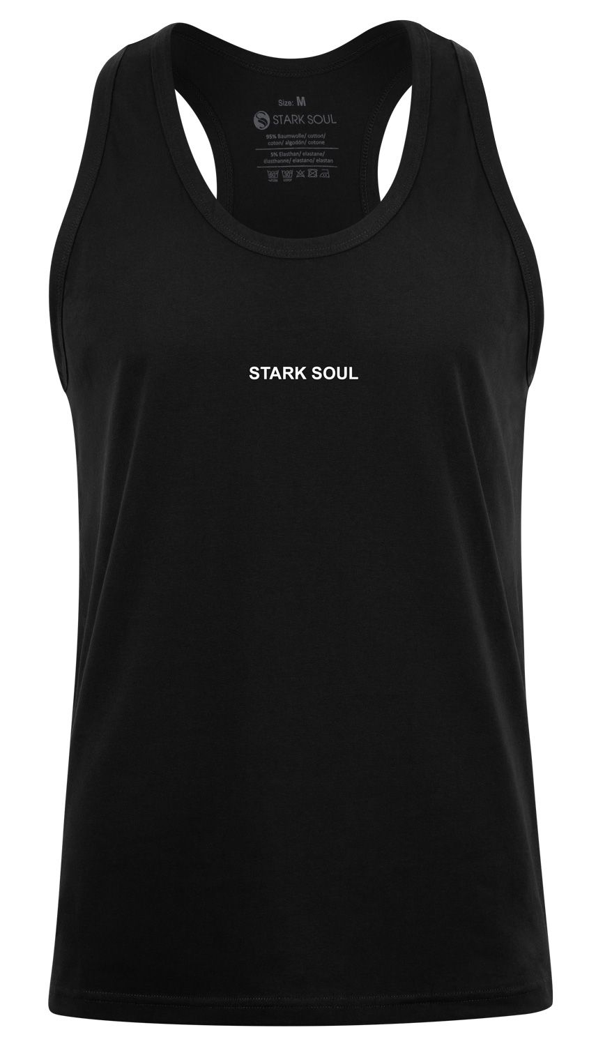 Stark-Soul_Tanktop_Muskelshirt_Top_Shirt_1034_DK_black-front Stark Soul® Muscle Shirt, U-Neck, Small Print