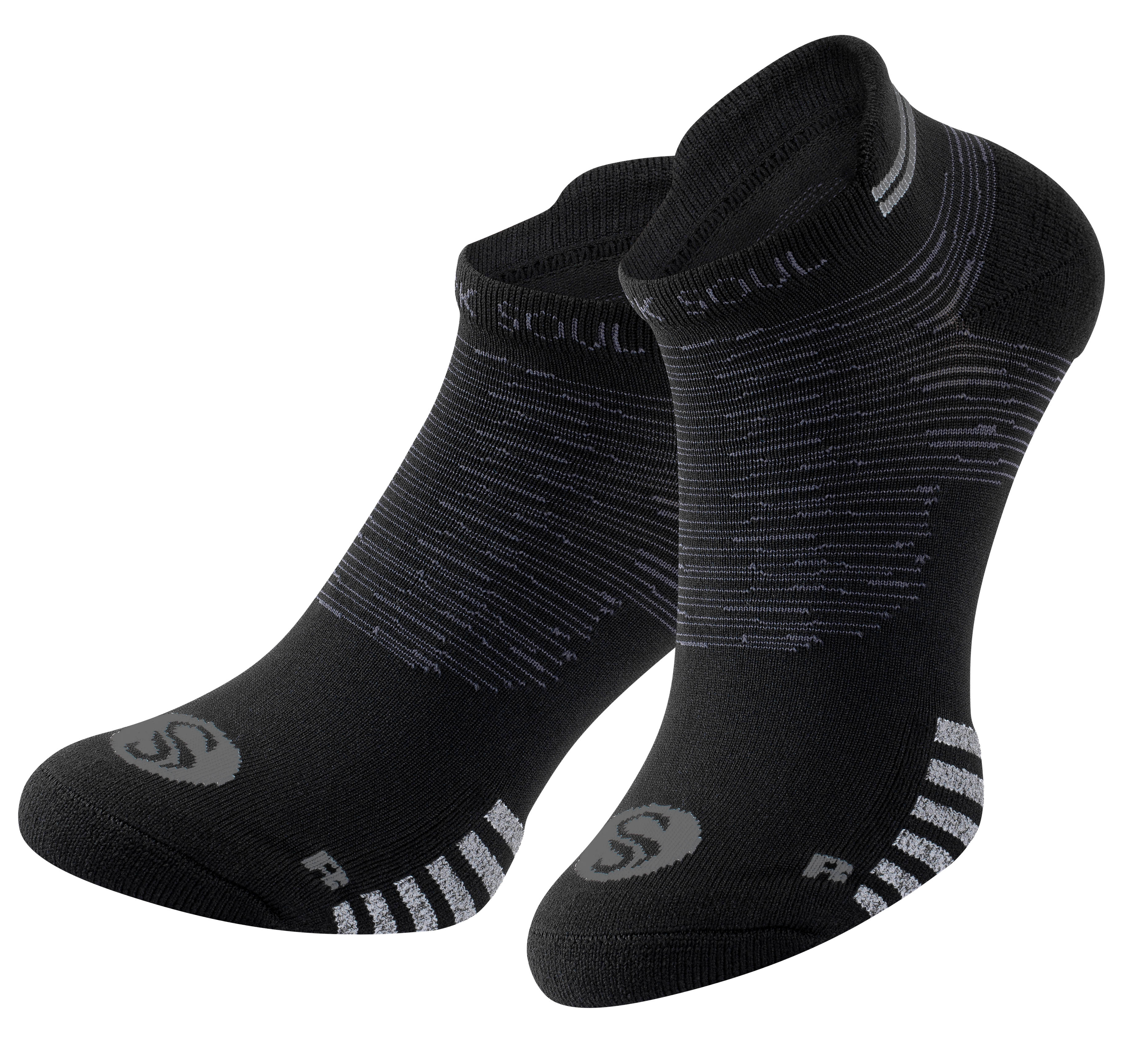 Sportsocke_Sneaker_2169_schwarz_2Fuesse 2 Paar STARK SOUL® Sport-Sneaker, kurze Sportsocken