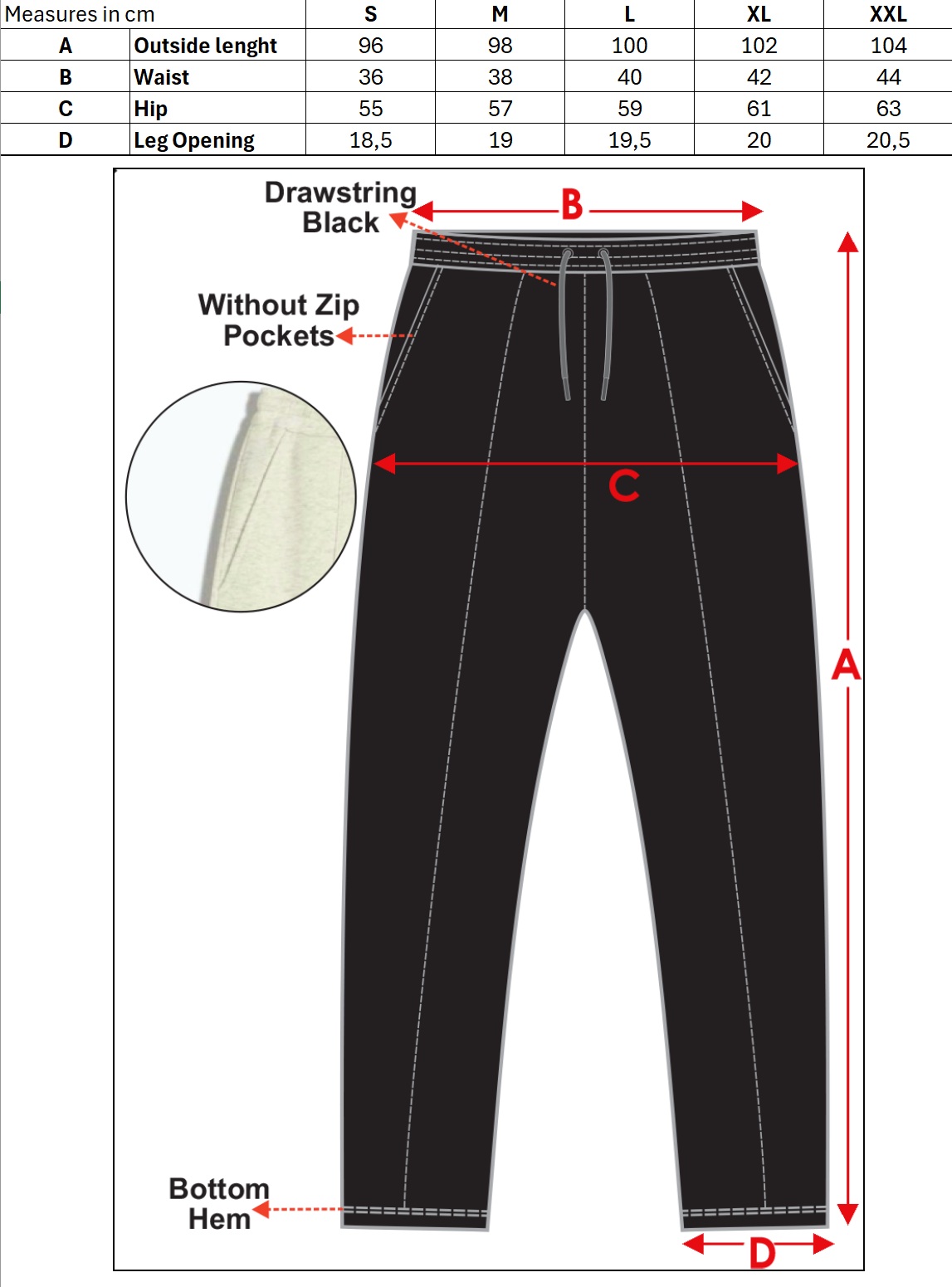 Jogginghose Herren Straight Leg