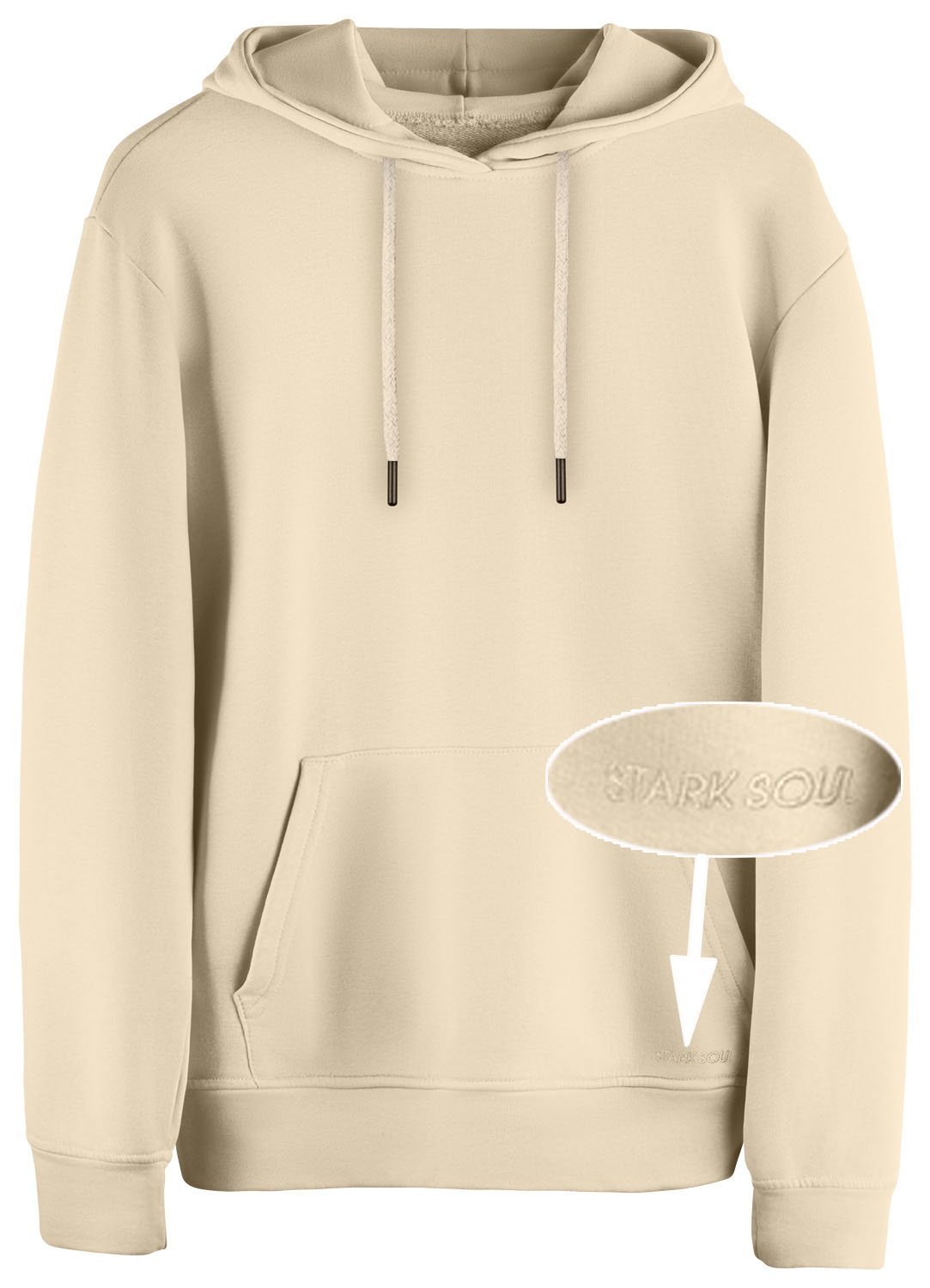 Hoodie - Kapuzen-Sweater Blank |  Innen angeraut  270 gsm