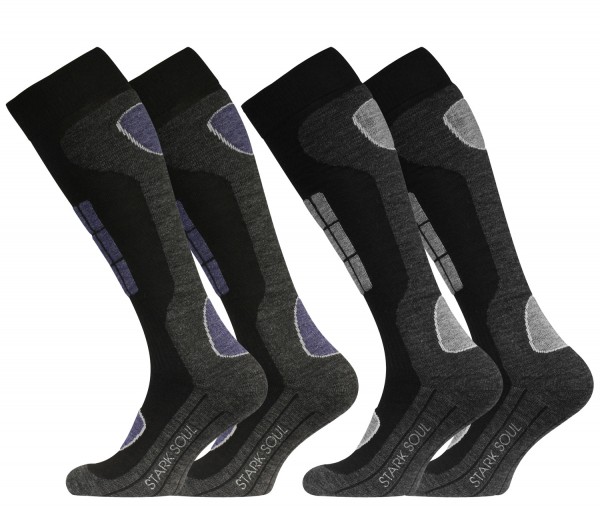 Ski & Snowboard Socken, Spezialpolsterung, 2 Paar