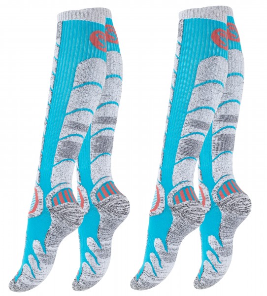 Ski & Snowboard socks with special padding, 2 pairs