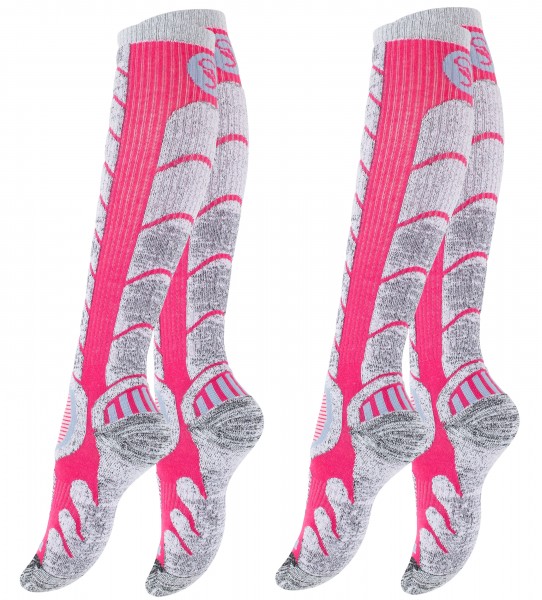 Ski & Snowboard Socken mit Spezialpolsterung, 2 Paar