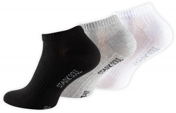 Ankle socks mesh knit combed cotton, 6 pairs