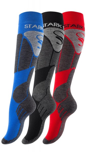 Ski socks, functional socks with padding