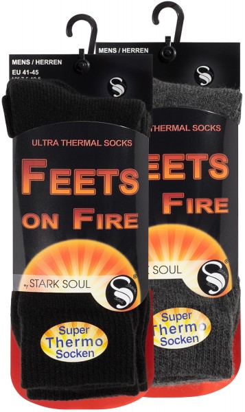 Thermal socks - FEETS on FIRE, pack of 2