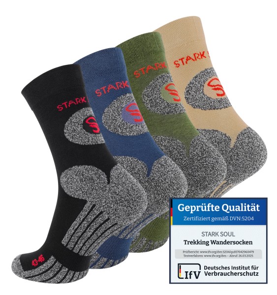 2 Paar STARK SOUL® Unisex Trekking Outdoor Socken