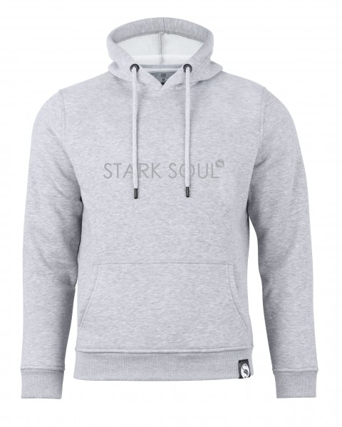 Hoodie mit Ton-in-Ton-Print - Kapuzenpullover - innen angeraut