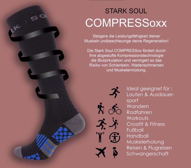 Sport-Kompressionsstrümpfe von Stark Soul – Mehr Leistung, schnellere Regeneration!